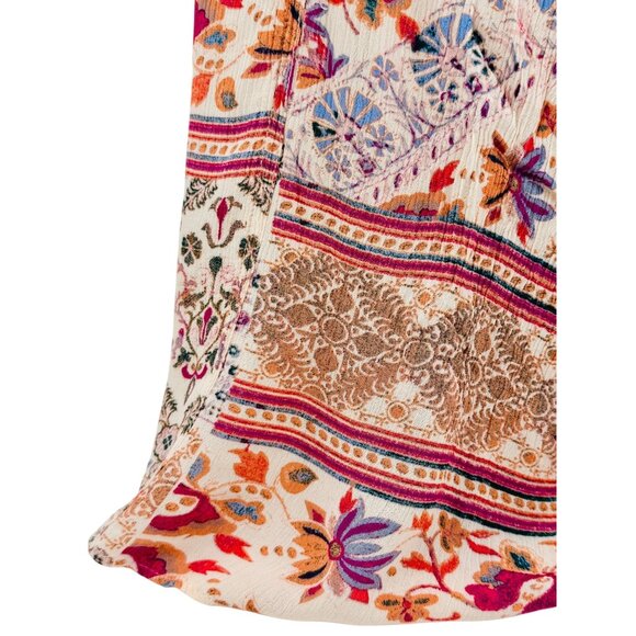 NWT Free People Mixed Print Wide Leg Flare Pants XL | Boho Indie Sleaze Festival - Picture 4 of 16